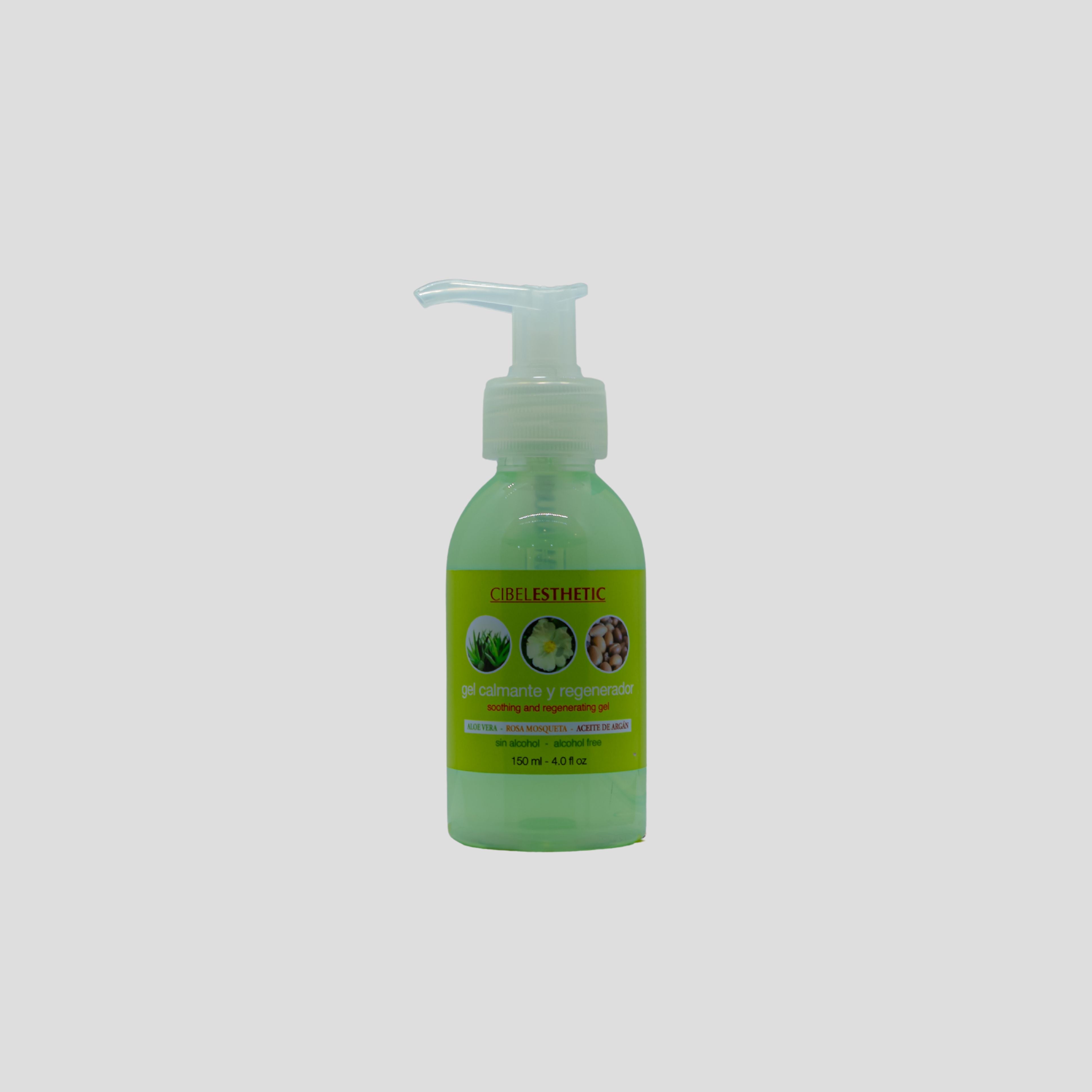 Gel calmante regenerador Aloe Vera Rosa- Mosqueta-Aceite de Argán   - 150ml.