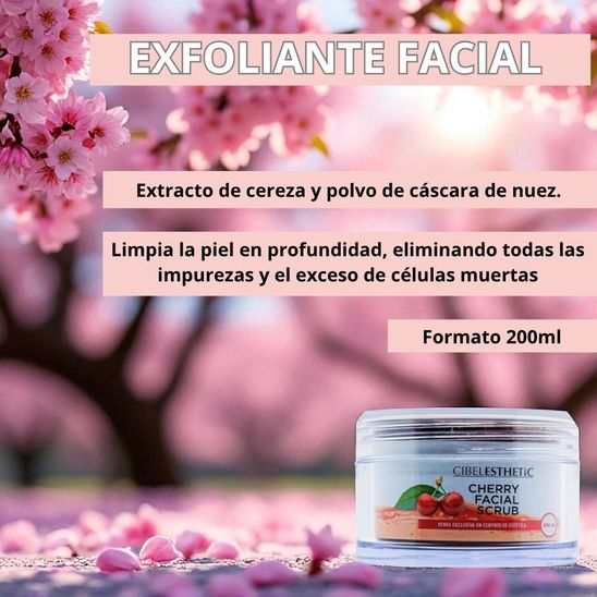 Cherry Facial Scrub - Exfoliante Facial 200ml.
