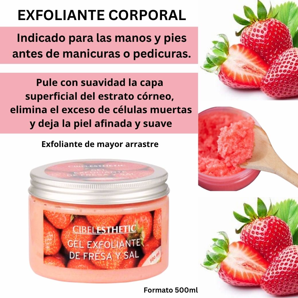 Exfoliante Hidratante Helado de Fresa 500ml