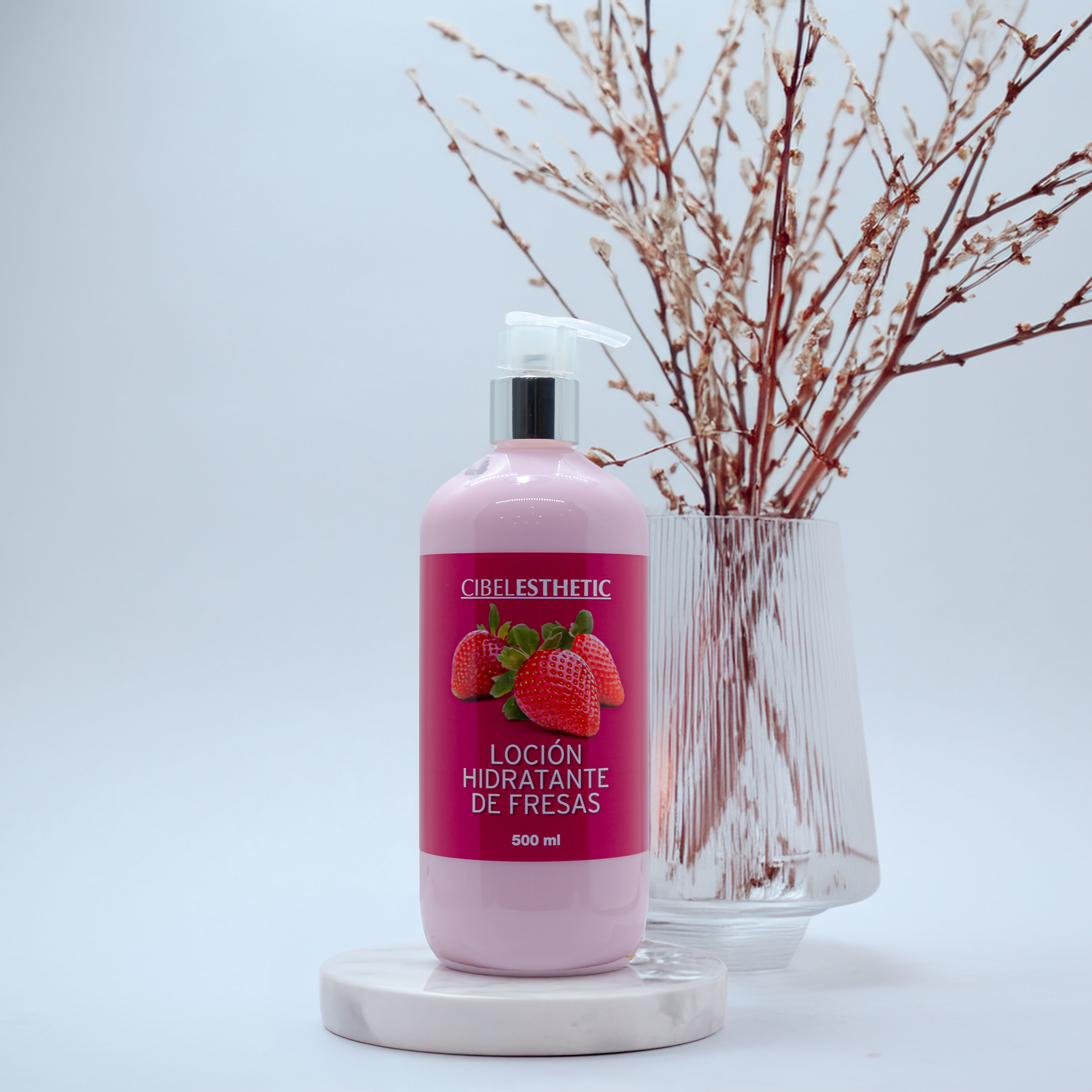 Loción Hidratante de Fresa - 500ml.