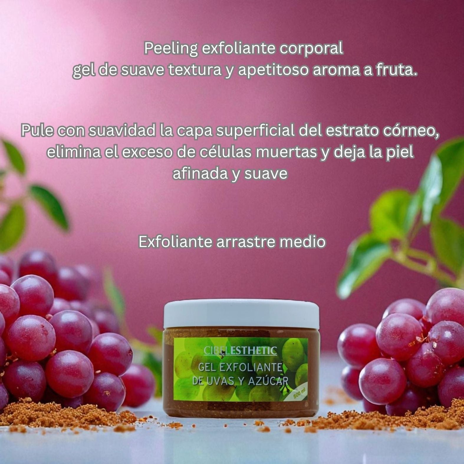 Exfoliante de Uva y Azúcar 500ml